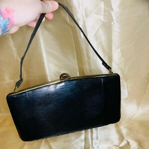 1950’s Black Lizard Handbag